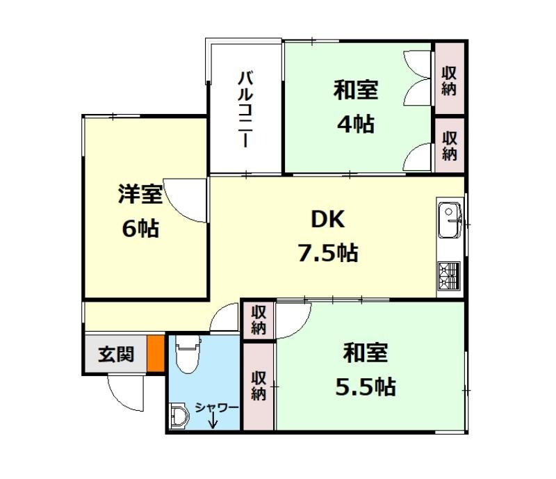 小禄マンション間取図